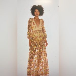 Winnie Embroidered Maxi Dress